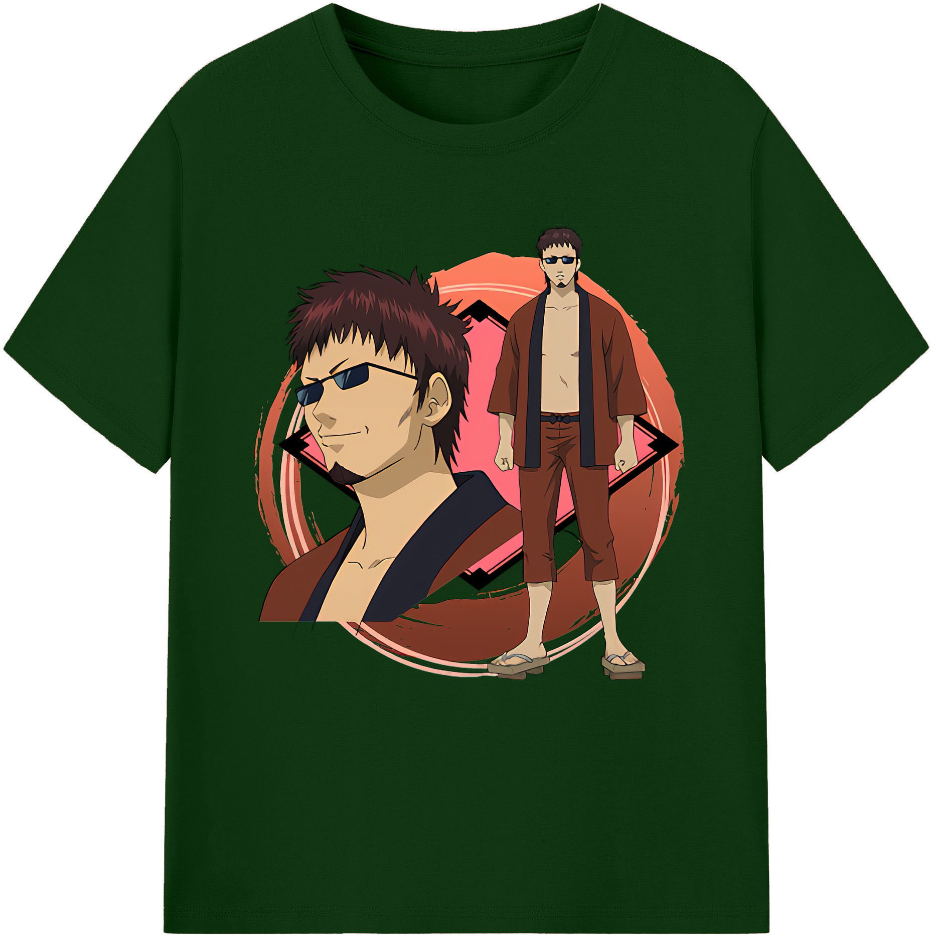 （画像用） ぎんたま 坂田銀時（さかたぎんとき） 神楽 志村新八（しむら しんぱち） GINTAMA Sakata Gintoki Kagura Shimura Shinpachi 綿100％半袖Tシャツ（フロントプリント）